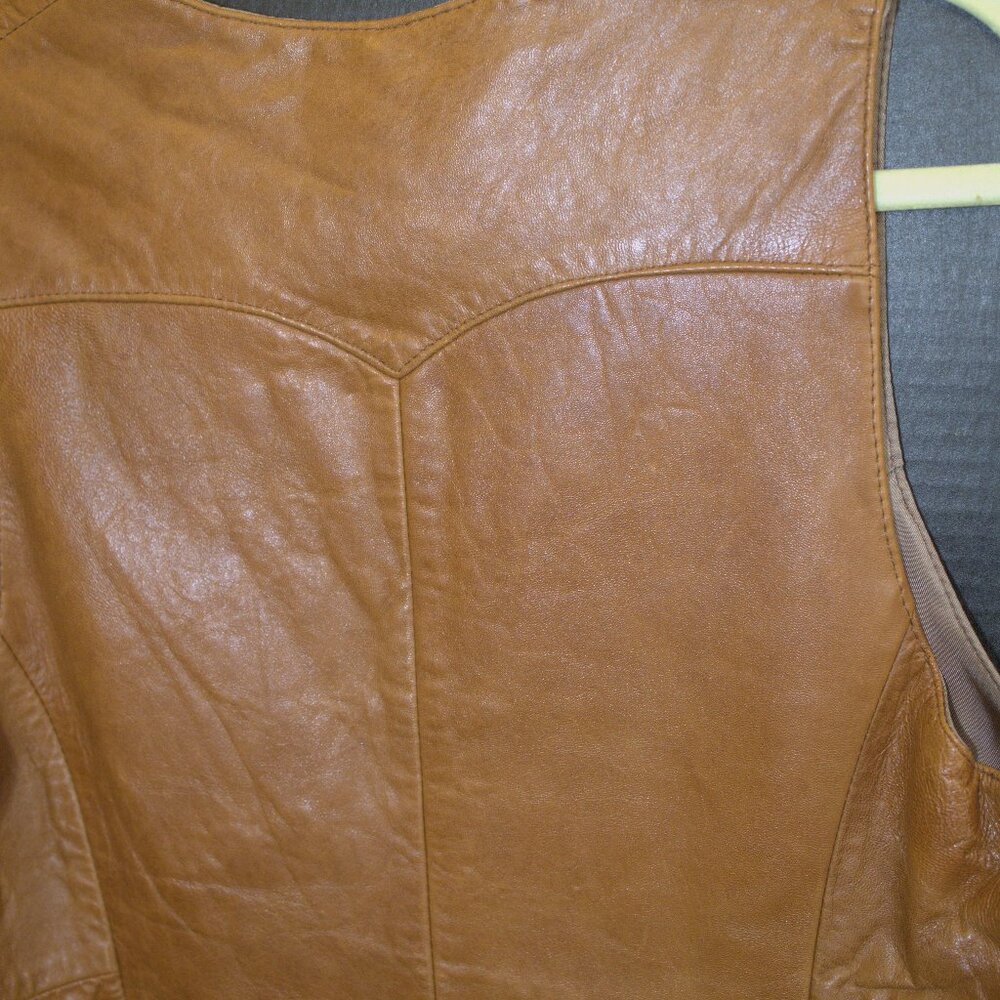 VINTAGE LEATHER VEST - Picture 4 of 9